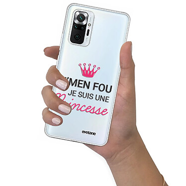 Evetane Coque Xiaomi Redmi Note 10 Pro 360 intégrale transparente Motif Je suis une princesse Tendance pas cher