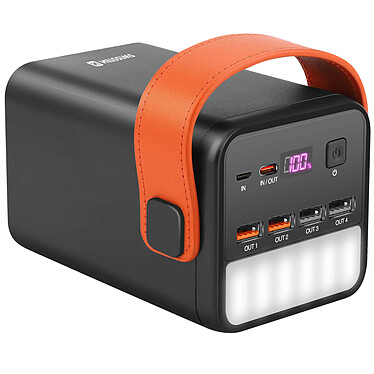 Swissten Batterie de Secours 60000mAh USB et USB C 65W Lampe Torche LED Dragonne