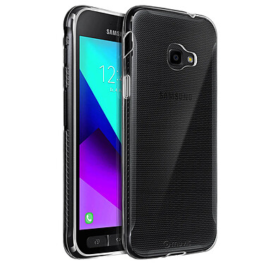 Muvit Coque pour Galaxy Xcover 4 et 4S Silicone Antichoc Fin Crystal  Transparent