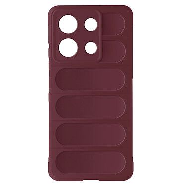 Avizar Coque pour Xiaomi Redmi Note 13 4G Antichoc Silicone Motif texturé 3D Bordeaux