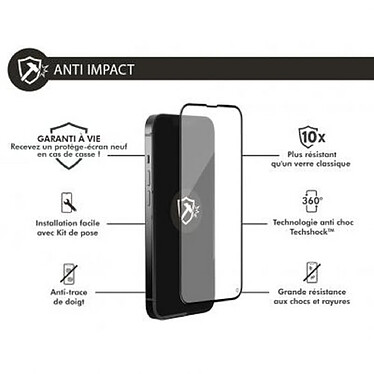 Avis Force Glass Protection d'écran en verre pour iPhone 13 Pro Max/14 Plus 3D Transparent