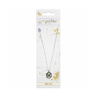 Acheter Harry Potter - Pendentif et collier plaqué argent Platform 9 3/4