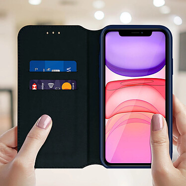 Avis Avizar Etui folio Bleu Nuit Éco-cuir pour Apple iPhone 11