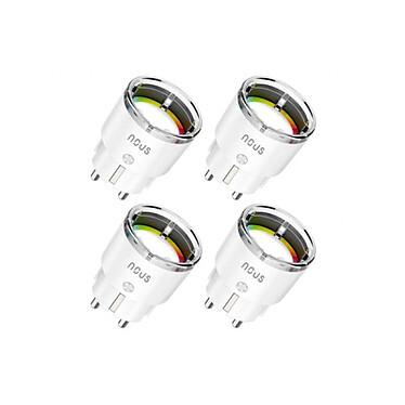 NOUS - Lot de 4 Prises intelligentes Zigbee 3.0 - NOUS-A1Z-4