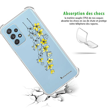 Avis LaCoqueFrançaise Coque Samsung Galaxy A52 Silicone antichocs Solides coins renforcés  transparente Motif Fleurs Cerisiers