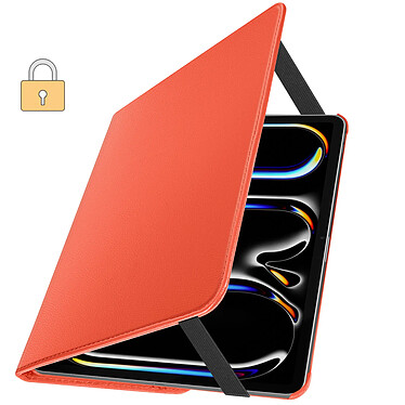 Acheter Avizar Étui Clapet pour iPad Pro 13 2024 Folio Rotatif 360 Support Stand Orange