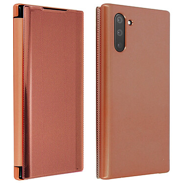 Avizar Etui folio Rose Champagne Translucide pour Samsung Galaxy Note 10