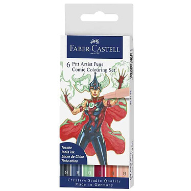 FABER-CASTELL Feutres PITT artist pen, kit Comic