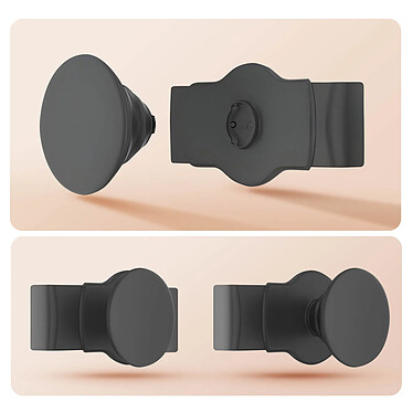 Popsockets  PopGrip noir pour Smartphone, Bague et Support Universel pas cher