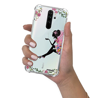 Evetane Coque Xiaomi Redmi Note 8 Pro anti-choc souple angles renforcés transparente Motif Fée Fleurale pas cher