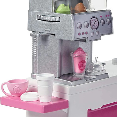 Acheter Mattel Coffret Pause Café avec Poupée Barbie et Accessoires Multicolore