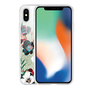 Avis LaCoqueFrançaise Coque iPhone X/Xs 360 intégrale Fleurs vert d'eau Tendance