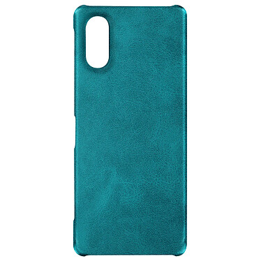 Avizar Coque pour Sony Xperia 5 V Rigide revêtement Simili Cuir  Vert