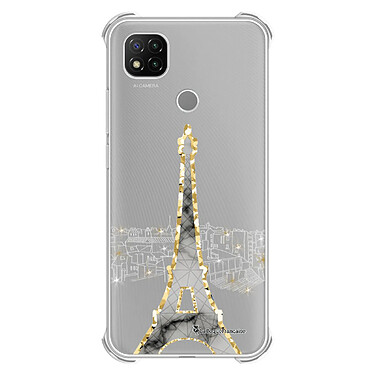 LaCoqueFrançaise Coque Xiaomi Redmi 9C Silicone antichocs Solides coins renforcés  transparente Motif Illumination de paris