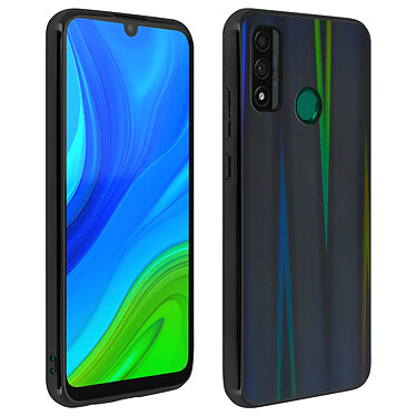 Avizar Coque Huawei P smart 2020 Holographique Brillant Rigide Collection Aurora Noir