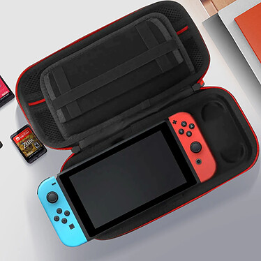 Avis Avizar Pochette pour Nintendo Switch Polyester Rigide Multi-rangements Poignée Noir