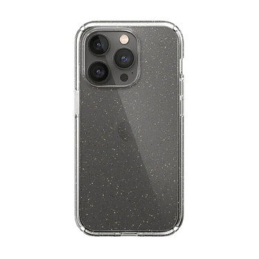 Speck Presidio Perfect-Clear pour iPhone 14 Pro Gold Glitter