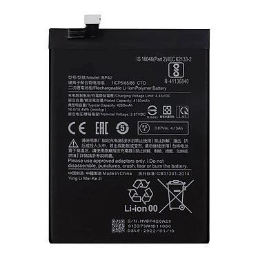 Clappio Batterie Interne pour Xiaomi Mi 11 Lite 4G et 5G 4250mAh 100% Compatible Remplace BP42