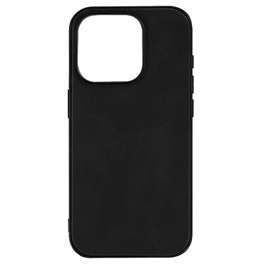 Avizar Coque pour iPhone 15 Pro Effet Cuir Vintage Hybride  Noir