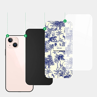 Acheter LaCoqueFrançaise Coque iPhone 13 Coque Soft Touch Glossy Botanic Rêve Design