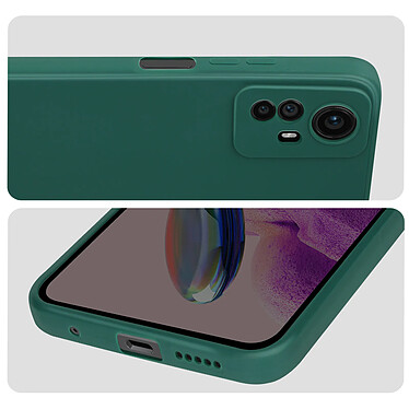 Acheter Avizar Coque pour Xiaomi Redmi Note 12S Silicone Souple Soft Touch Mat Vert fougère