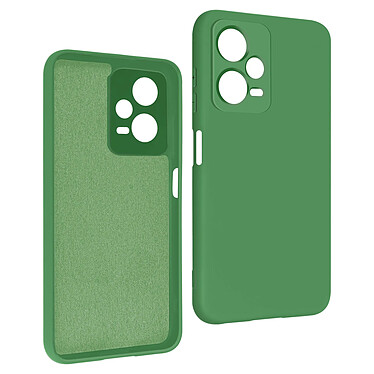 Avizar Coque pour Xiaomi Redmi Note 12 Pro 5G et 12 Pro Plus 5G Silicone Semi-rigide Finition Soft-touch  Vert