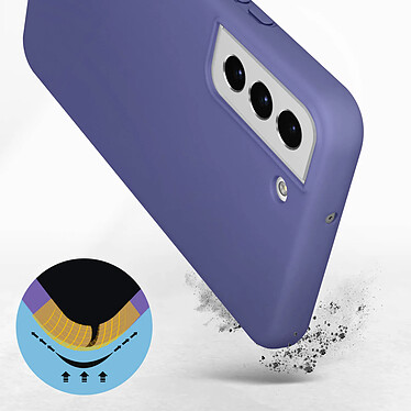 Avis Avizar Coque Samsung Galaxy S22 Silicone Semi-rigide Finition Soft-touch Fine Violet