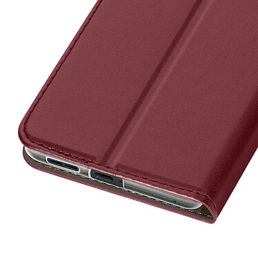 Avizar Étui pour Motorola Moto G85 Clapet Magnétique Porte-carte Bordeaux pas cher