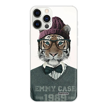 Evetane Coque iPhone 12/12 Pro 360 intégrale transparente Motif Tigre Fashion Tendance