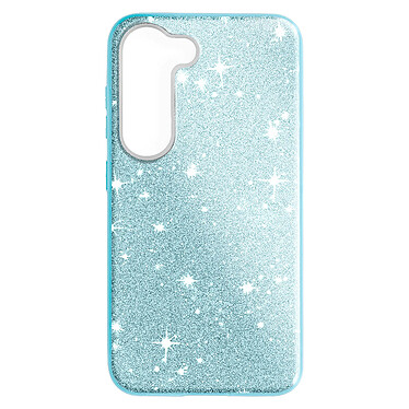 Avizar Coque Paillette pour Samsung Galaxy S23 Plus Hybride Semi-rigide  bleu