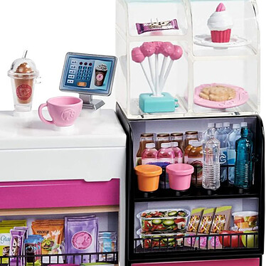 Avis Mattel Coffret Pause Café avec Poupée Barbie et Accessoires Multicolore