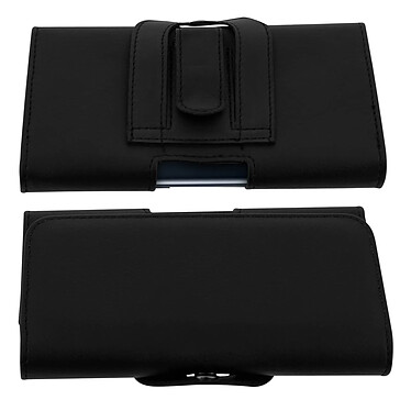 Avizar Etui Ceinture Smartphone 5.5 à 6 Housse Protecteur Attache Clip/Passant - Noir