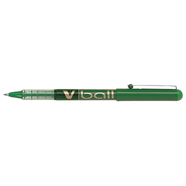 PILOT Stylo roller V Ball VB7 encre liquide Pte métal Moyenne Vert x 12