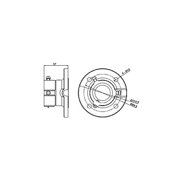 Hikvision - Support de plafond pour caméra PTZ - Hikvision pas cher