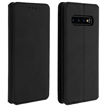 Avizar Etui folio Noir Éco-cuir pour Samsung Galaxy S10