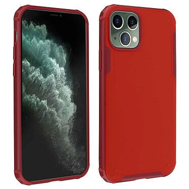 Avizar Coque iPhone 11 Pro Protection Bi-matière Coins renforcés Anti-traces - Rouge