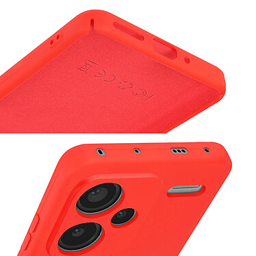 Avizar Coque pour Xiaomi Redmi Note 13 Pro Plus 5G Soft-touch Anti-traces Rouge pas cher