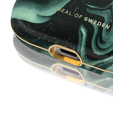 Acheter iDeal of Sweden Coque pour AirPods Pro 2 Marbrée Élégante Golden Olive Marble Vert Foncé