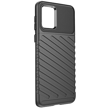 Avizar Coque pour Motorola Moto E13 effet strié antidérapant fine et légère Noir