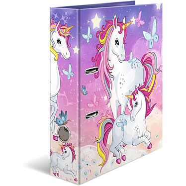 HERMA Classeur à Levier Carton A4 Dos de 70mm Motif Licorne