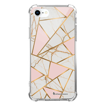 LaCoqueFrançaise Coque iPhone 7/8/ iPhone SE 2020 anti-choc souple angles renforcés transparente Motif Marbre Rose