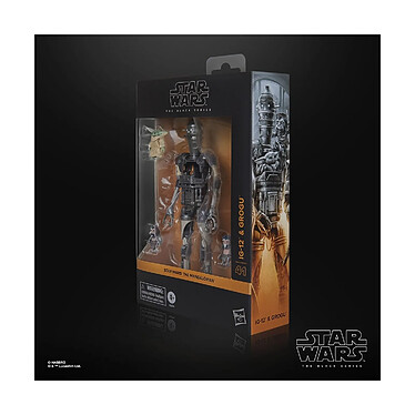 Acheter Star Wars : The Mandalorian Black Series - Pack 2 figurines IG-12 & Grogu 15 cm