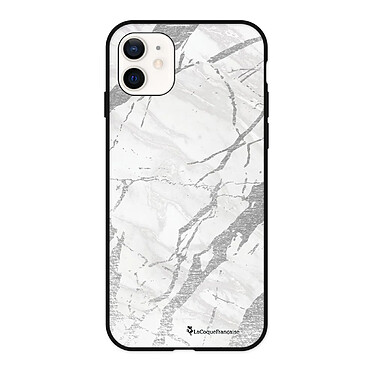 LaCoqueFrançaise Coque iPhone 12 Mini Silicone Liquide Douce Marbre gris