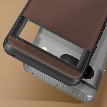 Avis Avizar Coque pour Google Pixel 8 Cuir véritable Ultra-fine  Marron