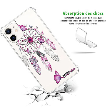 Avis Evetane Coque iPhone 12 mini anti-choc souple angles renforcés transparente Motif Carpe diem