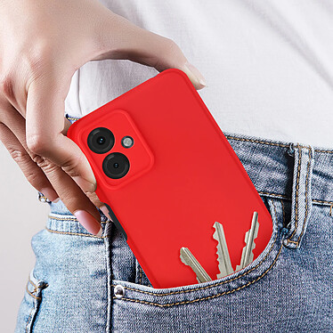 Acheter Avizar Coque pour Motorola Moto G14 Silicone Semi-rigide Doux au Toucher  Rouge