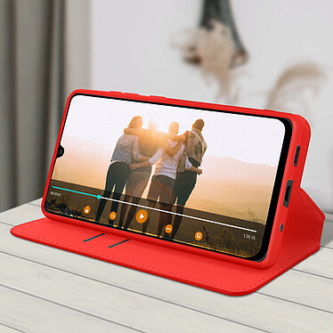 Acheter Avizar Housse Xiaomi Redmi 9A Étui Folio Portefeuille Fonction Support rouge