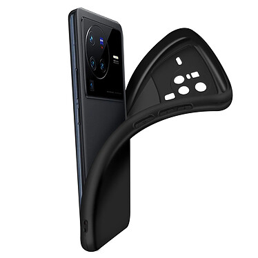 Acheter Avizar Coque pour Vivo X80 Pro Résistante Silicone Gel Flexible Fine Légère  Noir