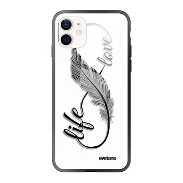 Evetane Coque iPhone 12 Mini Coque Soft Touch Glossy Love Life Design