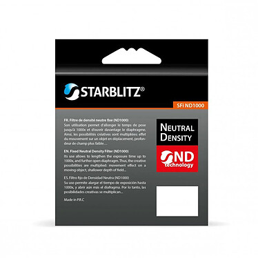 Avis STARBLITZ Filtre ND1000 58mm